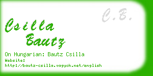 csilla bautz business card